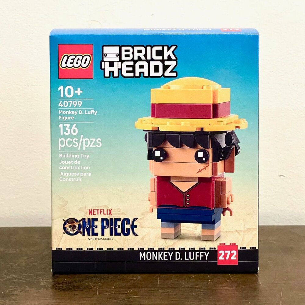 LEGO 40799 ONE PIECE BRICKHEADZ MONKEY D. LUFFY New NIB in Hand